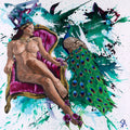 Hera: Queen of the Gods | Original 48x48 Acrylic Painting