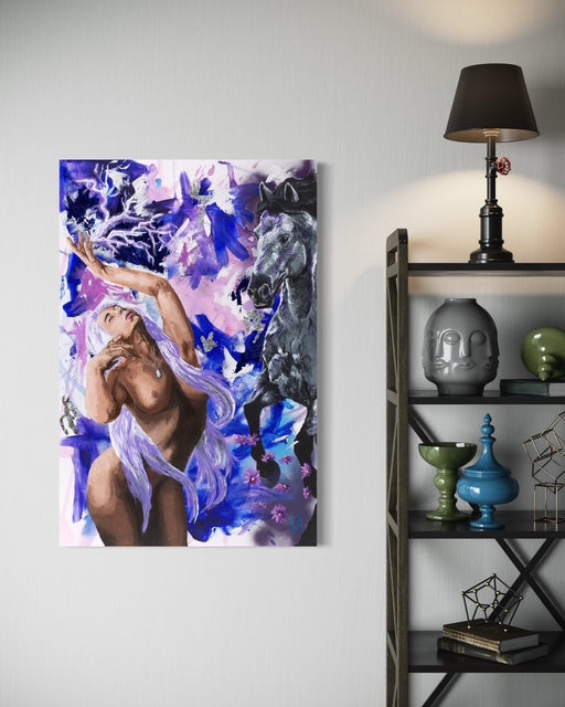 Astrape: Goddess of Lightning | Original Acrylic Painting