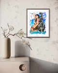 Amphitrite Goddess of the Sea fine art print displayed framed on a wall