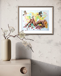 Aphrodite Goddess of Love fine art print displayed framed on a wall