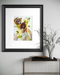 Aura Goddess of the Breeze fine art print displayed framed on a wall