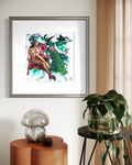 Hera Queen of the Gods fine art print displayed framed on a wall