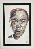 The Last Word original colored pencil portrait drawing by Shalee Talbert, matted to 5x7 inches
