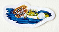 Try Me 3-inch vinyl sticker featuring a crowned frog beside a Try Me sign from the Chronicles of a Tired Frog collection