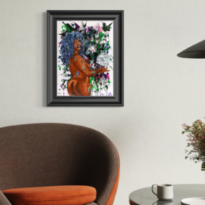 Selene goddess art print wall art