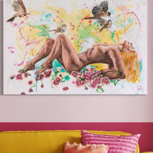 Aphrodite love goddess painting original acrylic artwork